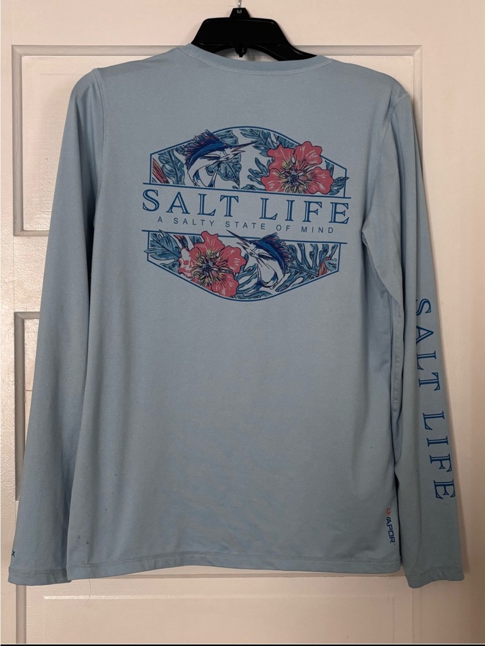Salt Life Long Sleeve Tee SLX Light Blue